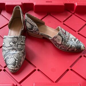 Catherine Malandrino Snakeskin Patterned Women's Loafers, 7.5